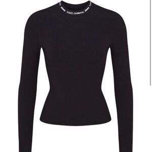 DOLCE&GABBANA X SKIMS COTTON JERSEY LONG SLEEVE T-SHIRT